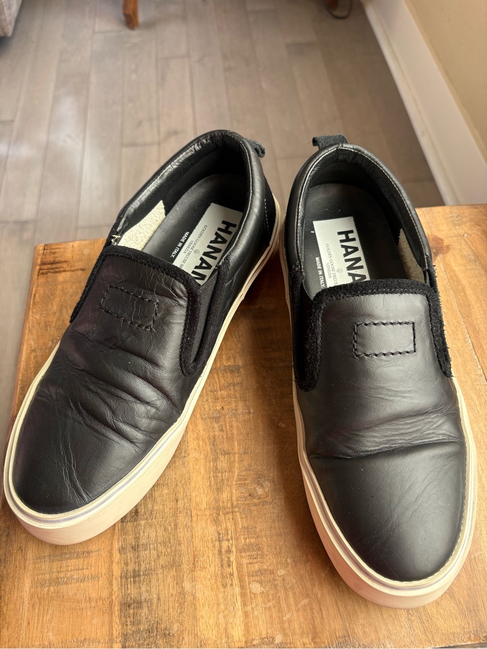 Golden Goose Hanami Black Leather shoes